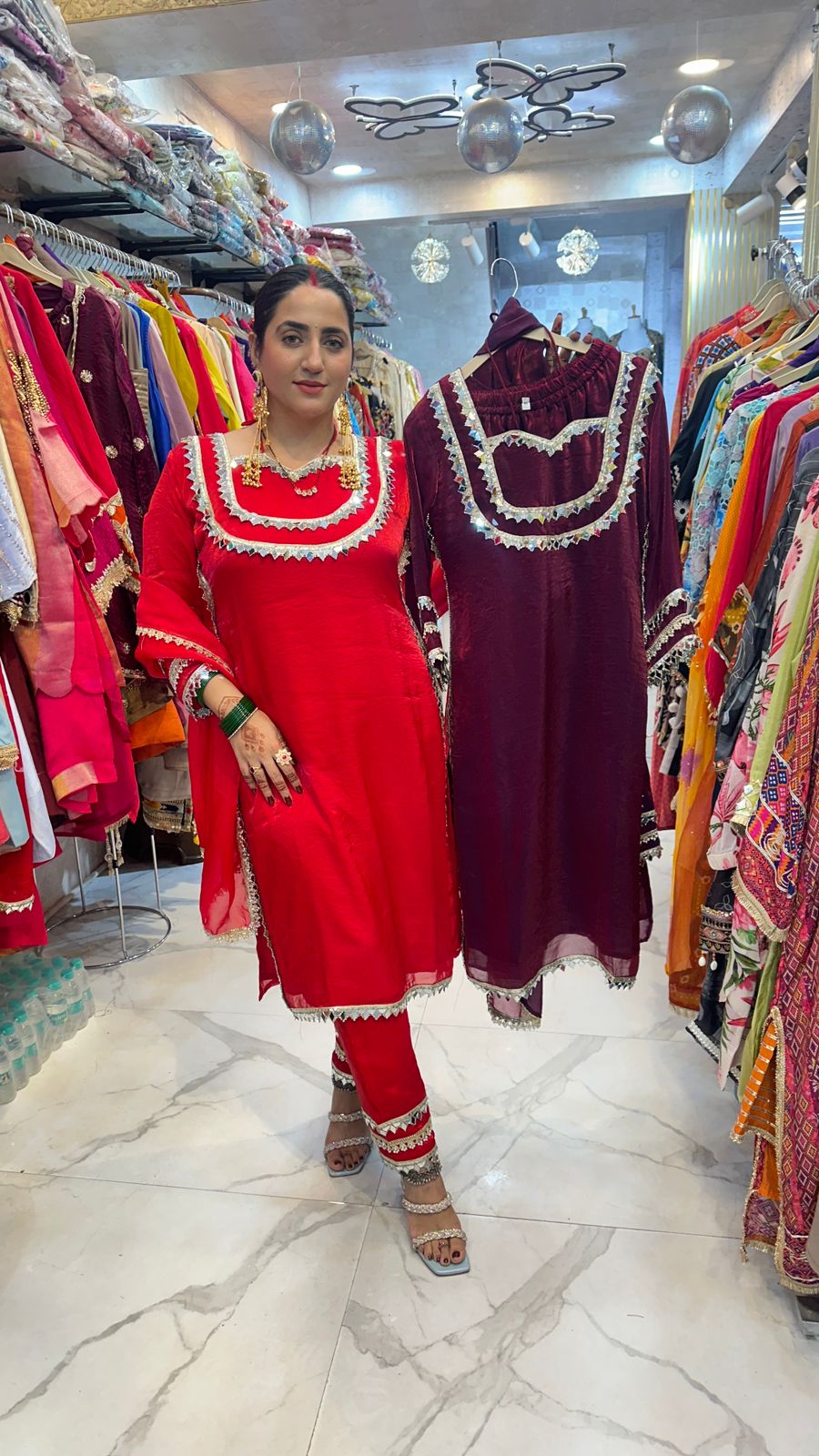 "MEHZAA" Beautiful Suit With Lace Work FS79