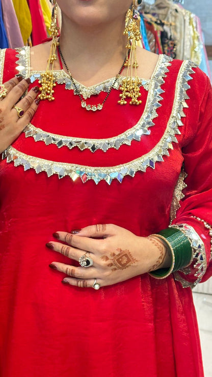 "MEHZAA" Beautiful Suit With Lace Work FS79