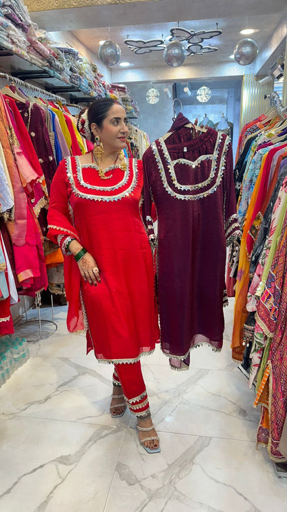 "MEHZAA" Beautiful Suit With Lace Work FS79