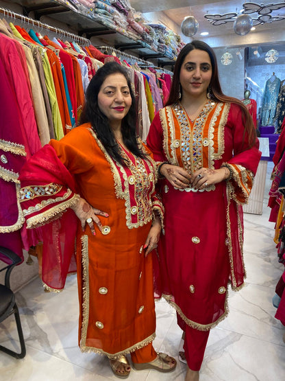 "RUHANIQ" Beautiful Suit With Mirror Work FS83