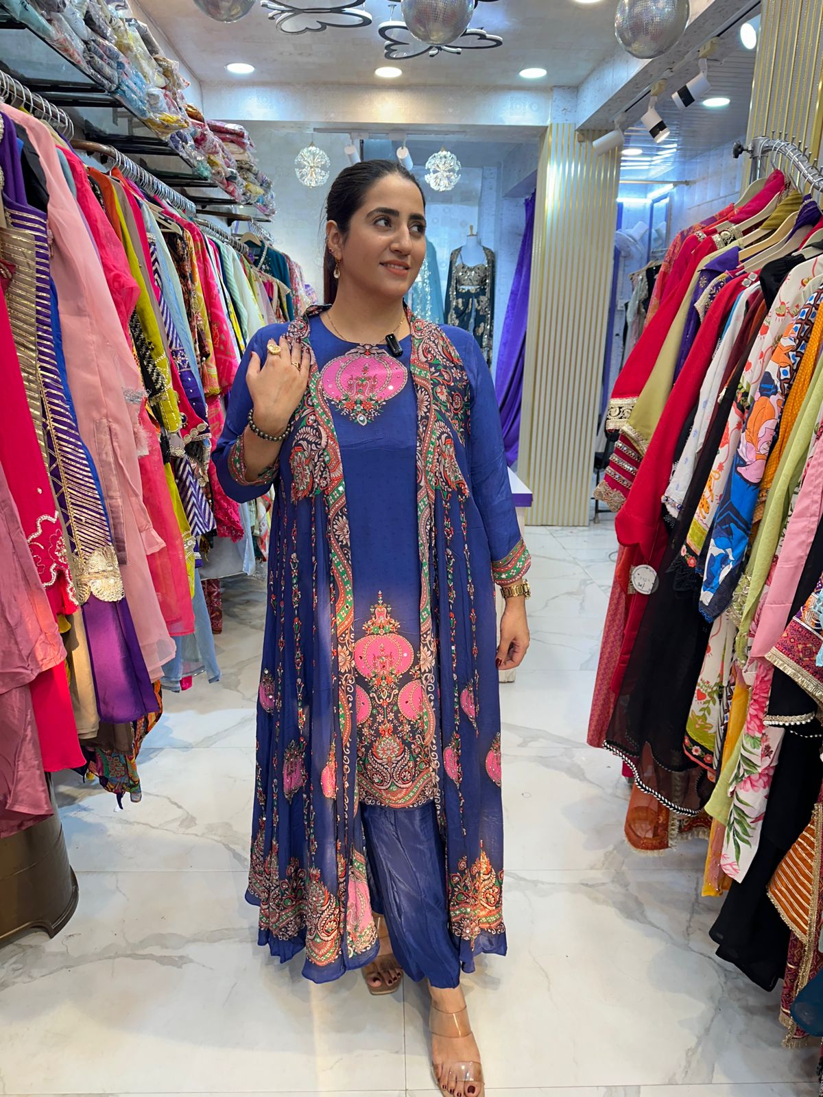 "MRITSYA" Beautiful Long Suit With Jacket FS89