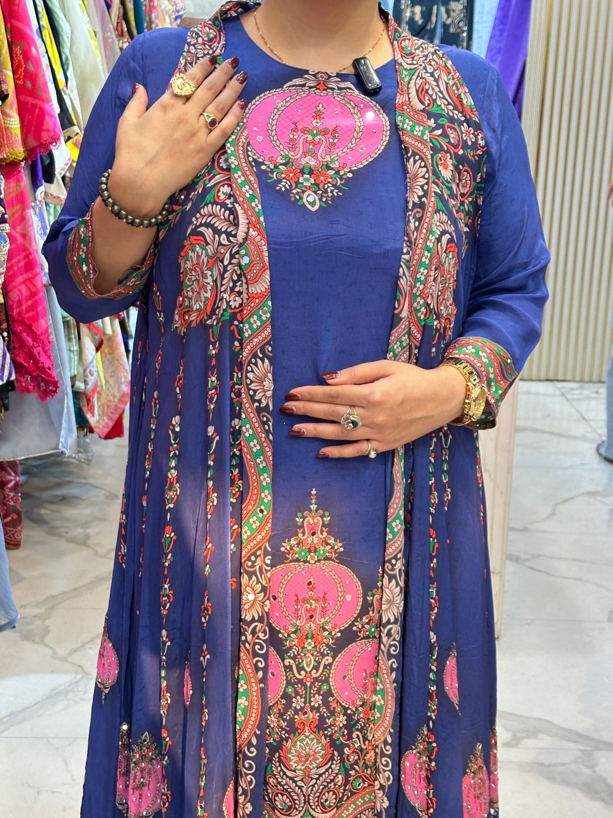 "MRITSYA" Beautiful Long Suit With Jacket FS89