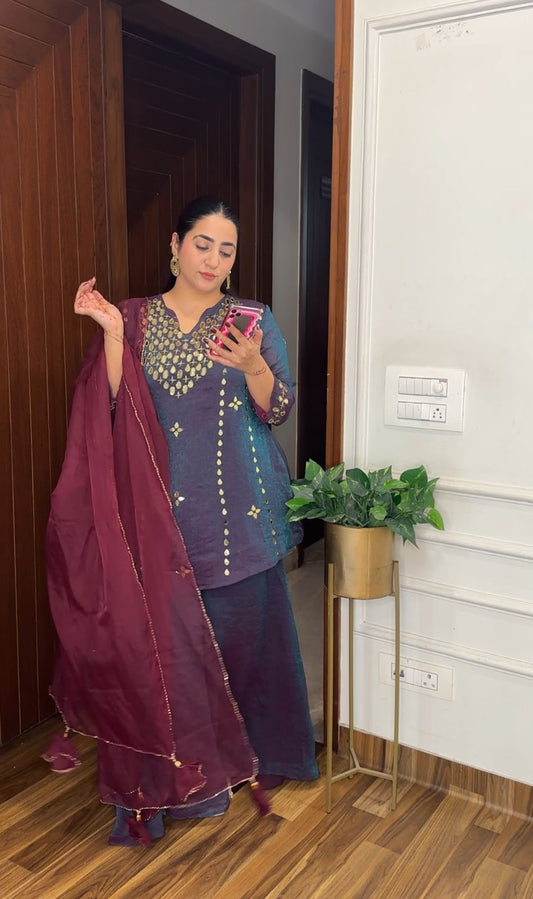 ‘MISYA’ Stunning Designer Sharara Suit FS95