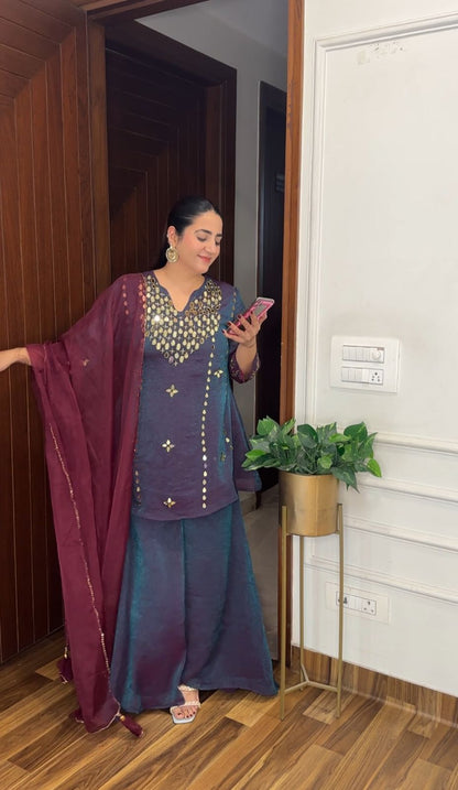 ‘MISYA’ Stunning Designer Sharara Suit FS95