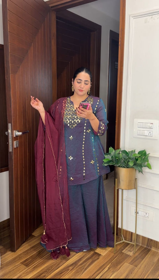 ‘MISYA’ Stunning Designer Sharara Suit FS95