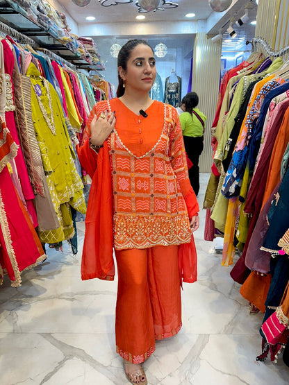 "KOSHA" Elegant Suit With Work on Hand FS96