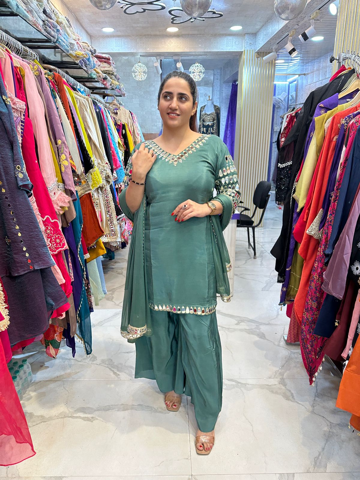 "PACHHM" Elegant Suit With Back Design FS101