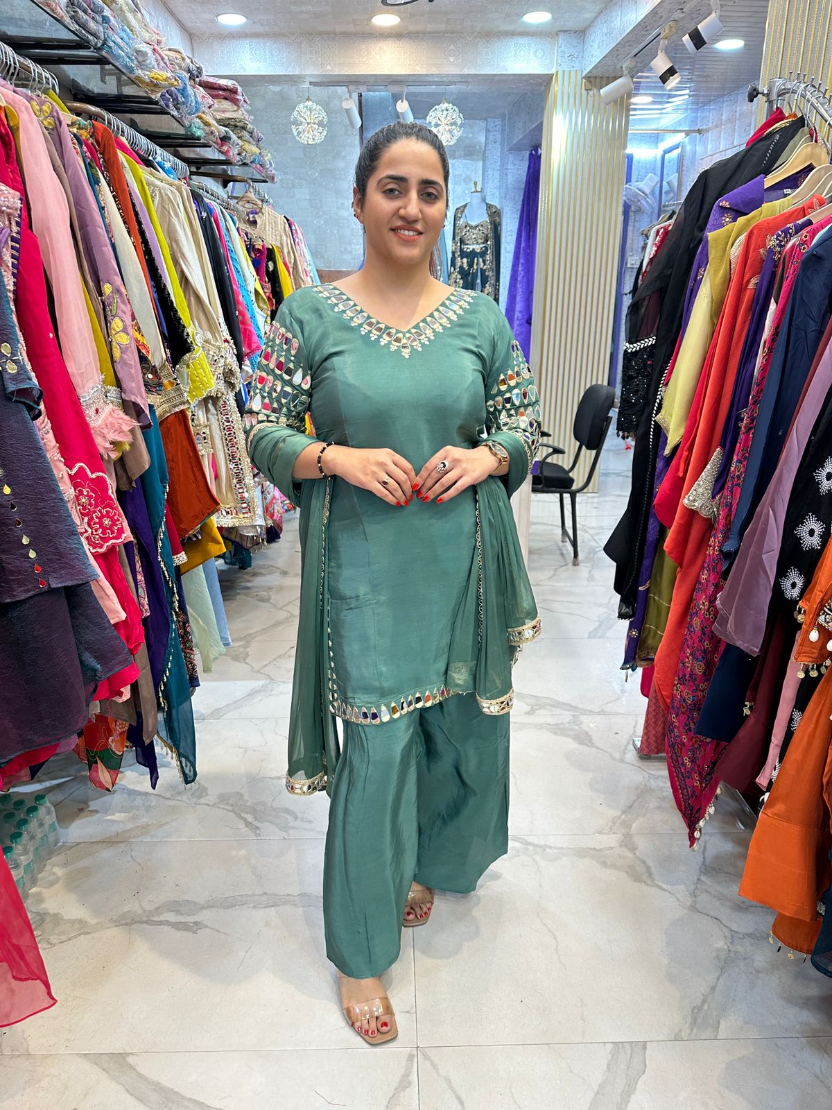 "PACHHM" Elegant Suit With Back Design FS101