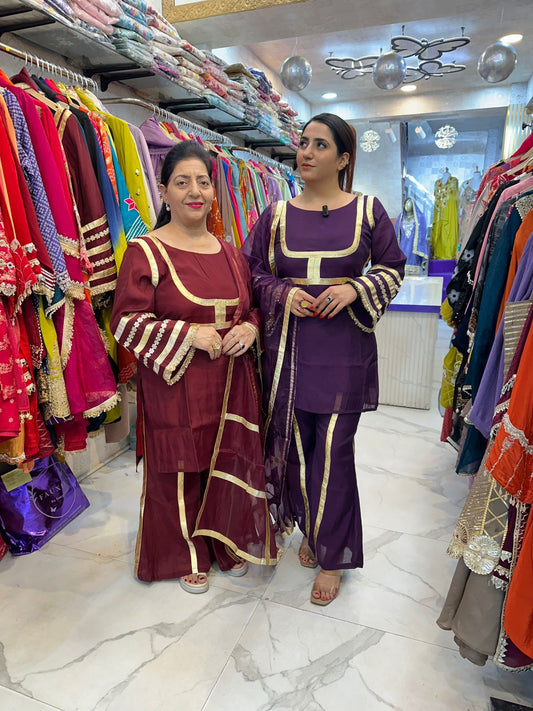 "TASHAN" Elegant Suit With Back Design FS103