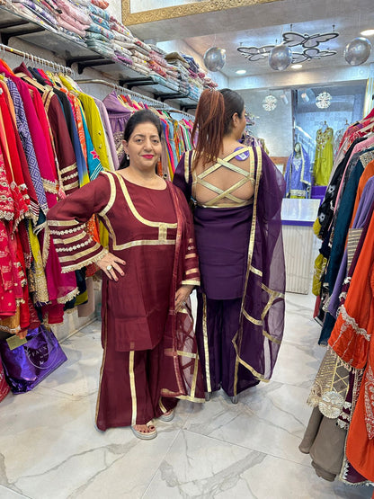 "TASHAN" Elegant Suit With Back Design FS103