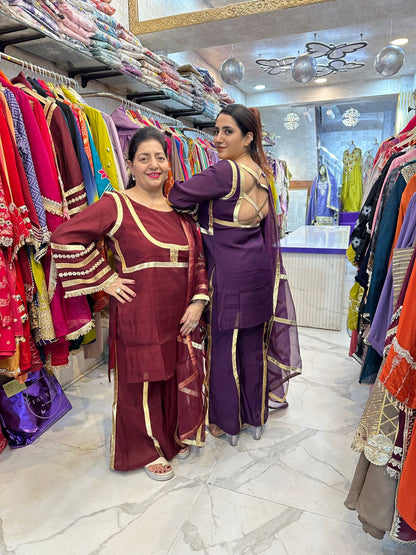 "TASHAN" Elegant Suit With Back Design FS103