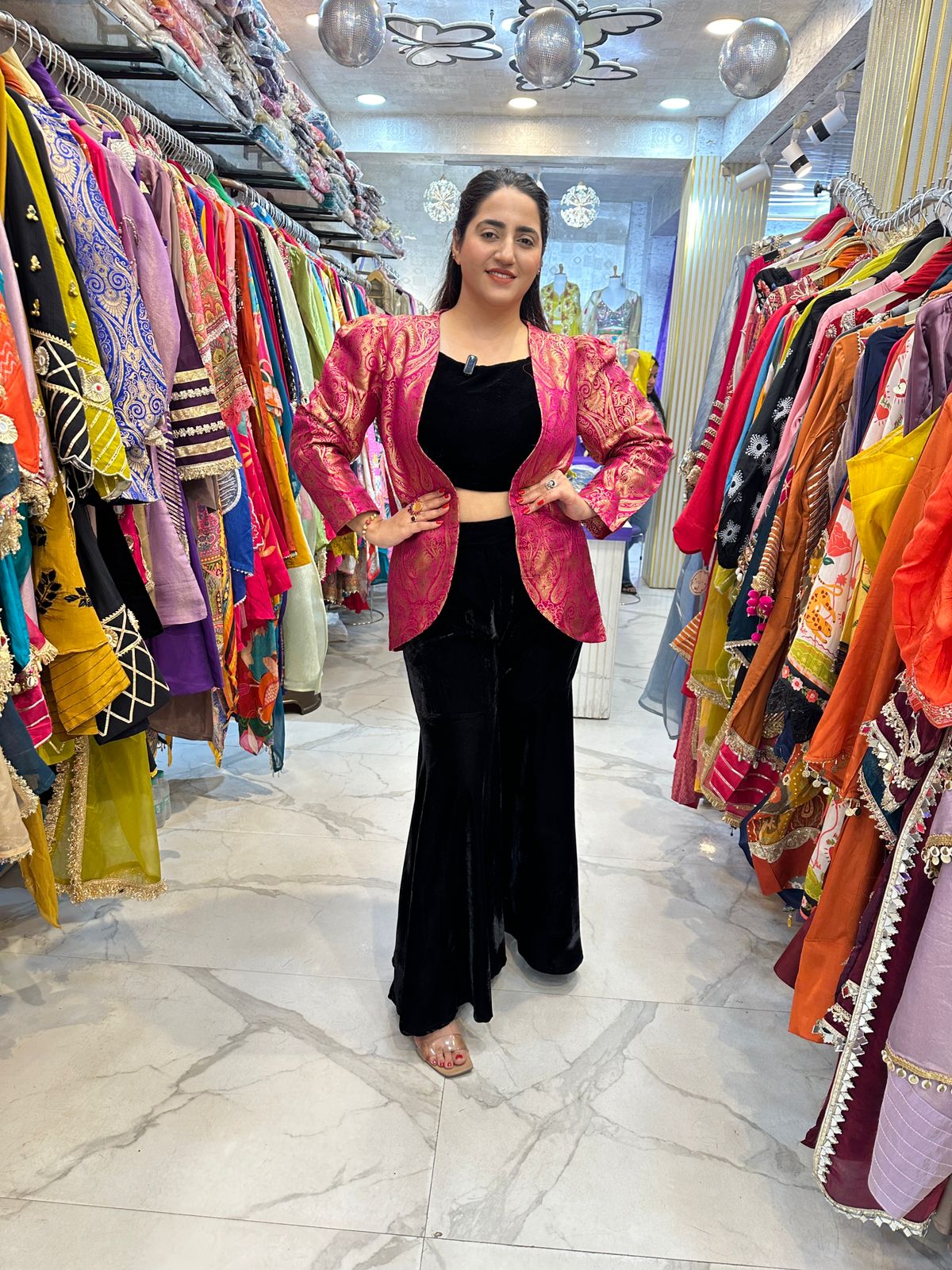 "MAKHMAL" Beautiful Velvet 3 Piece Set FS107