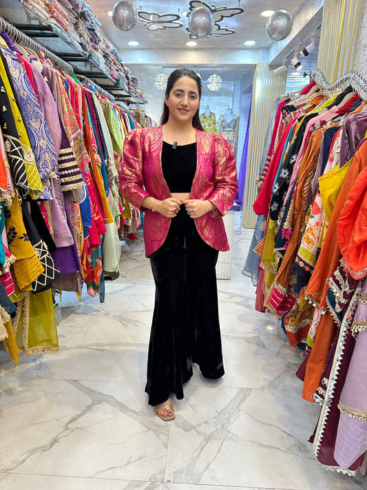 "MAKHMAL" Beautiful Velvet 3 Piece Set FS107