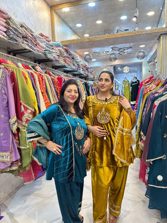 "RAABTA" Elegant Velvet Suit FS115