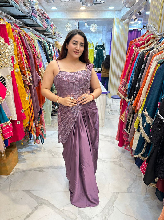 "ADAAH" Elegant Party Wear Dress FS123