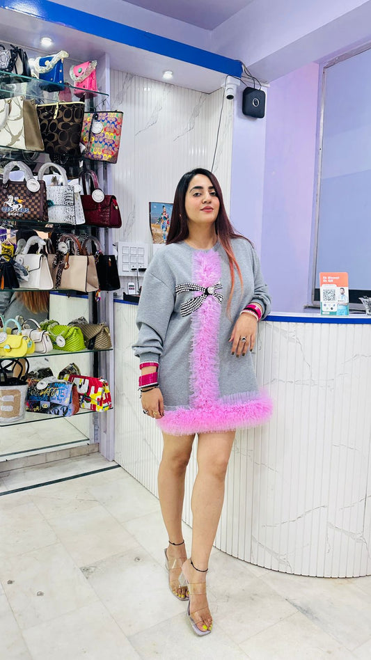 Elegant Fleece Dress FS138