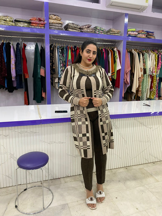 Heavy Woolen 3 piece Set FS147