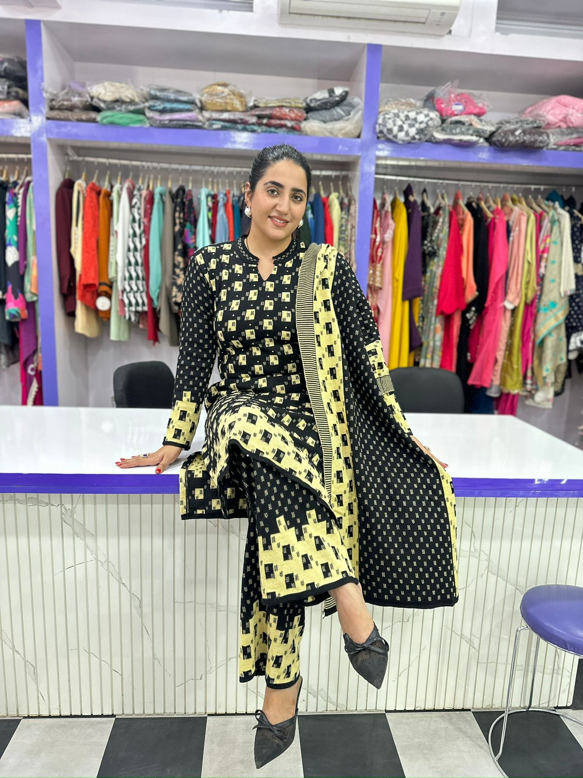 Woolen Suit Three Piece Set FS157