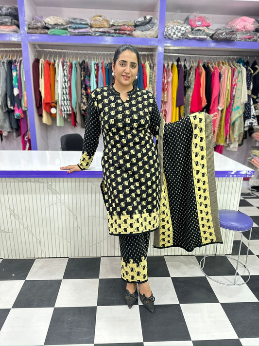 Woolen Suit Three Piece Set FS157