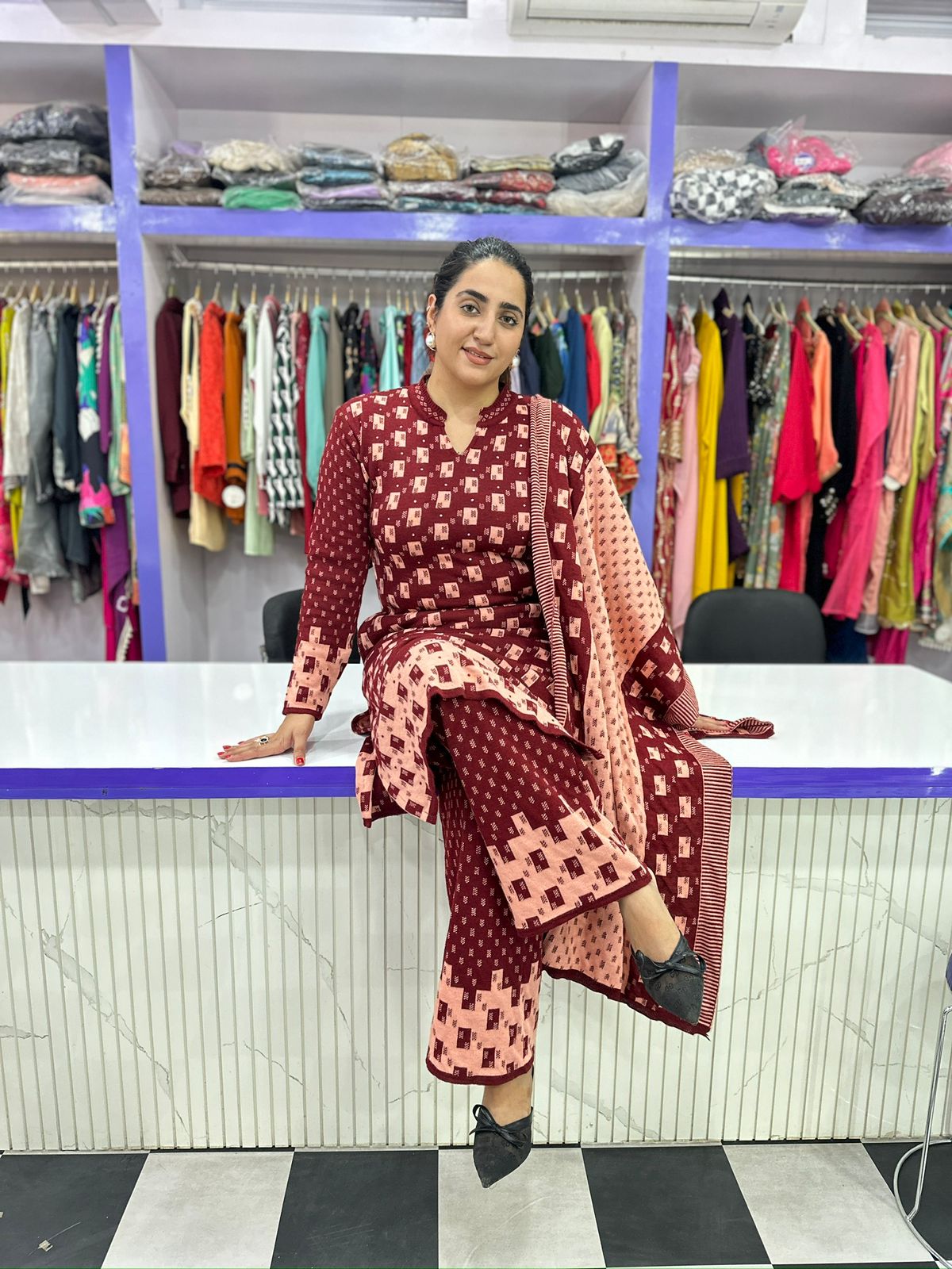 Woolen Suit Three Piece Set FS157