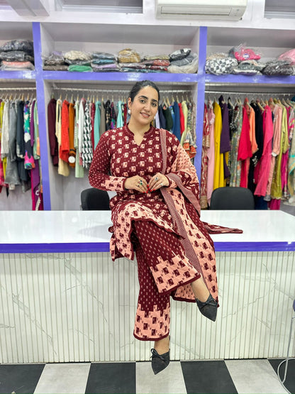 Woolen Suit Three Piece Set FS157