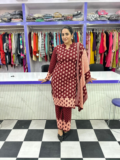 Woolen Suit Three Piece Set FS157