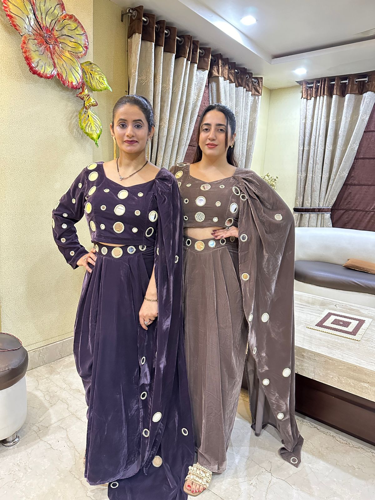 "SHAHI" Drape Saree Velvet FS164