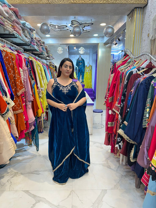 "MAKHVELA" Elegant 3 piece Sharara Set FS167`