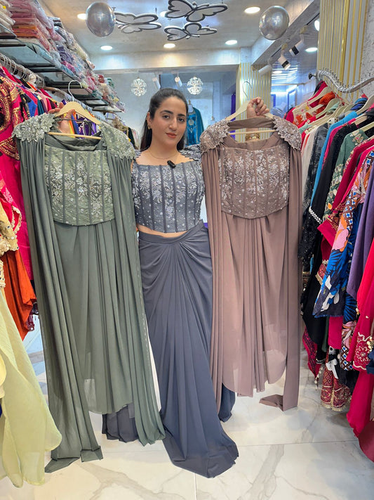 "Ira" Elegant Drape Saree Dress FS174