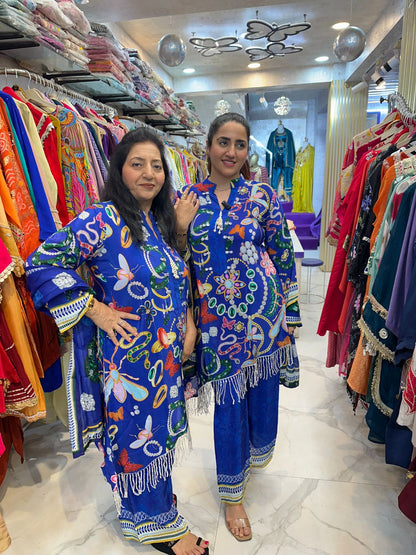 'Maya' Beautiful Pattern Print Suit FS175