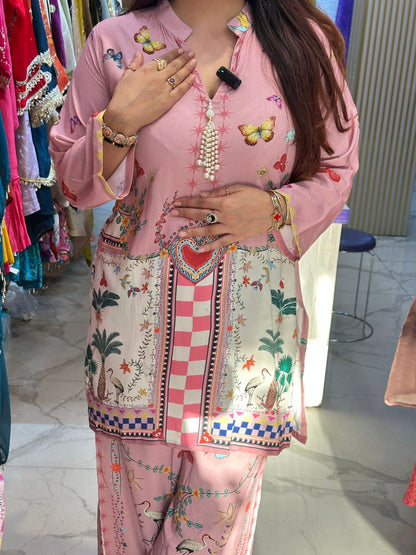 "BUTTERFLY" Elegant Printed Coord Set FS182