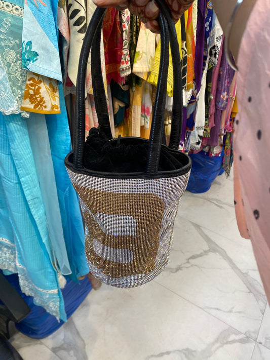 Stone Work Bucket Hand Bag FS210