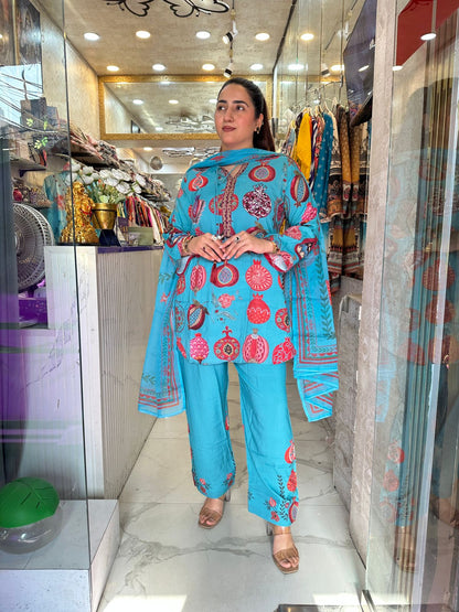 ‘TARISHA’ Beautiful 3pc Pattern Print Suit FS213