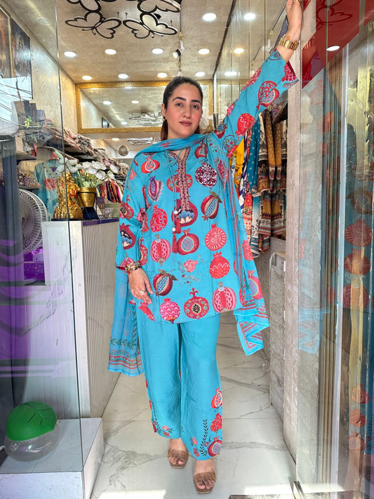 ‘TARISHA’ Beautiful 3pc Pattern Print Suit FS213