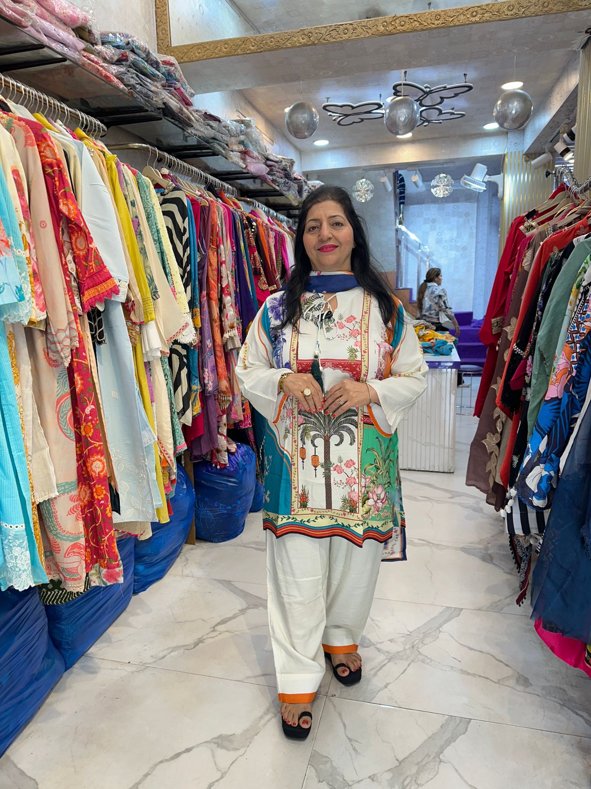 ‘PHULRAAJ’ Pattern Print 3pc Suit FS216