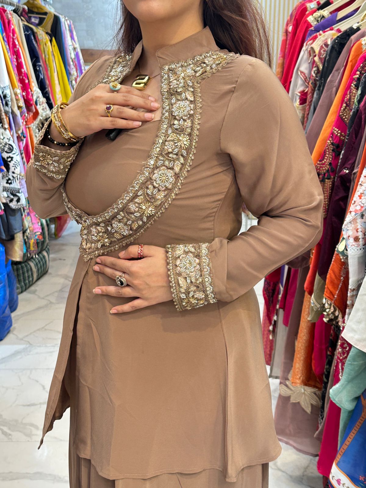 ‘AQIRA’ Beautiful 3pc Indo Western Dress FS219