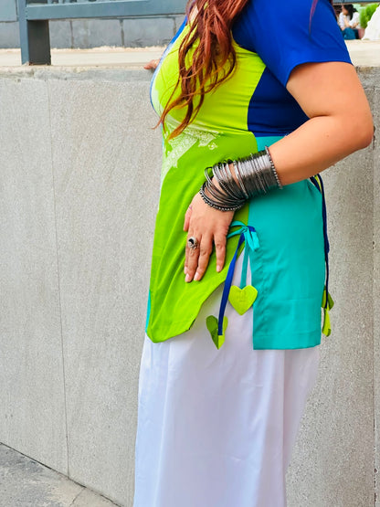 ‘GULPOSH’ Beautiful Short kurti with ballon pants FS248
