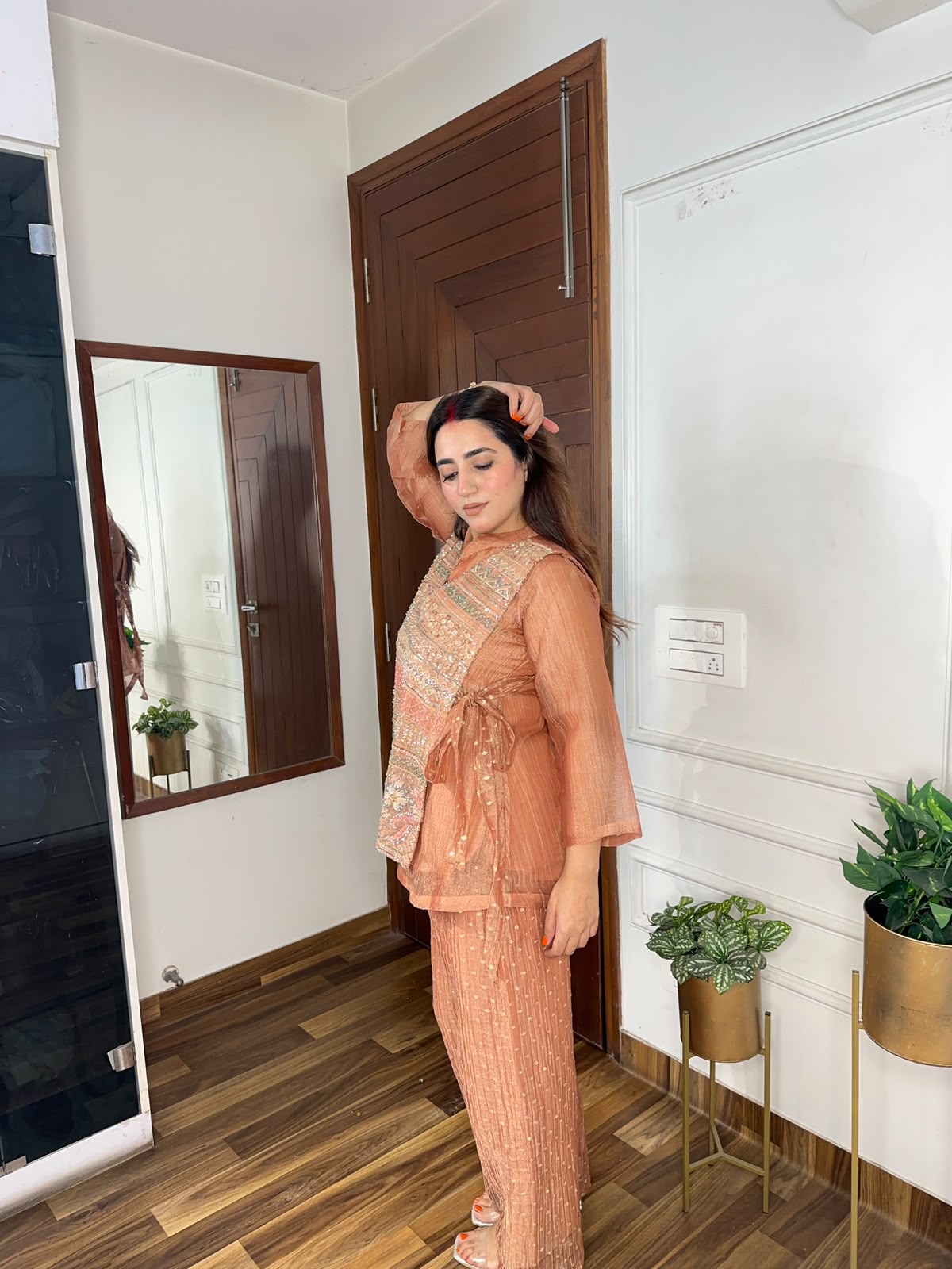 ‘MELLOW’ Graceful Tissue Organza 3-Piece Suit Set