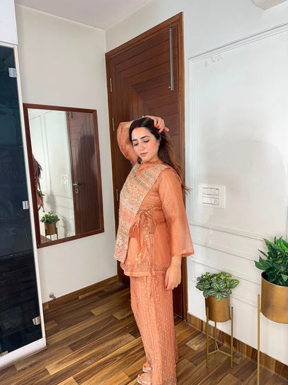 ‘MELLOW’ Graceful Tissue Organza 3-Piece Suit Set