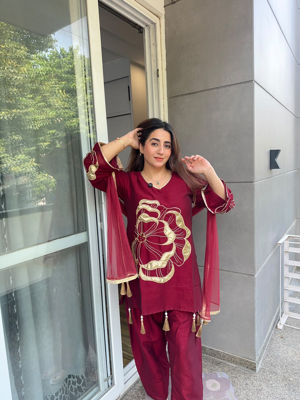 ‘VANYA’ Signature Embroidered 3-Piece Suit Set