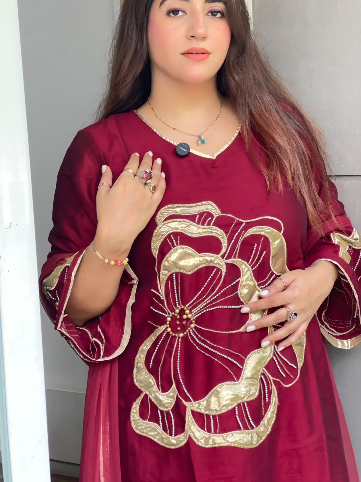 ‘VANYA’ Signature Embroidered 3-Piece Suit Set