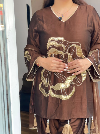 ‘VANYA’ Signature Embroidered 3-Piece Suit Set