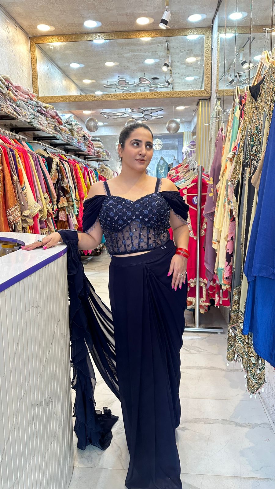 "SINDOORI" Desi Diva in Red Elegance  FS57