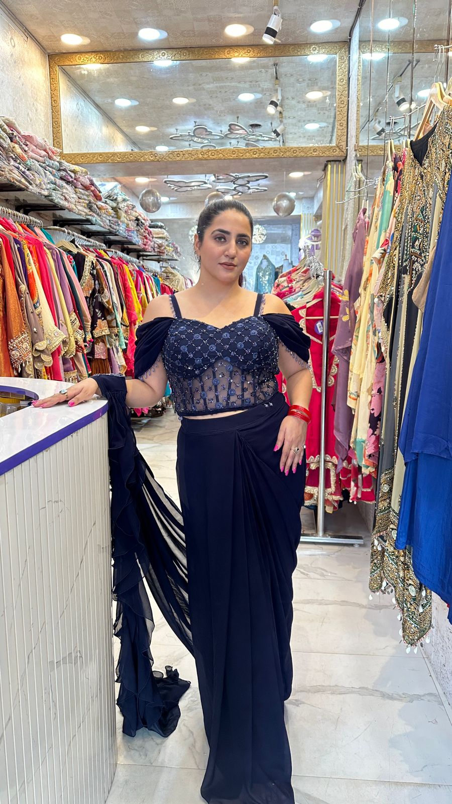 "SINDOORI" Desi Diva in Red Elegance  FS57