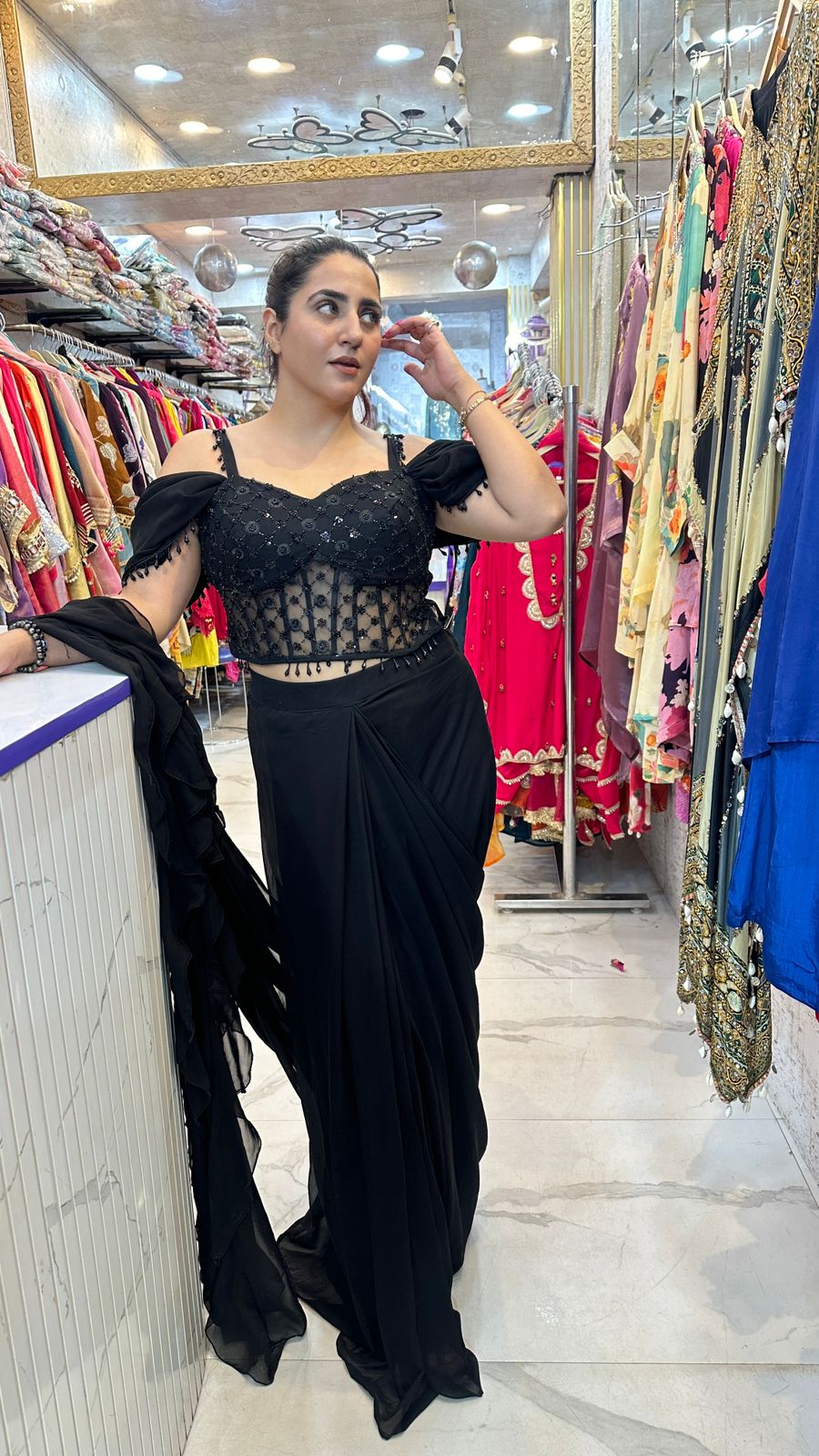 "SINDOORI" Desi Diva in Red Elegance  FS57