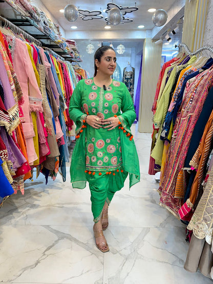 "RAAGYA" Beautiful Long Suit With Lace Work FS98