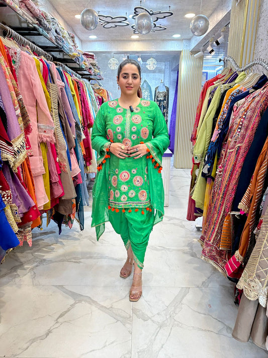 "RAAGYA" Beautiful Long Suit With Lace Work FS98