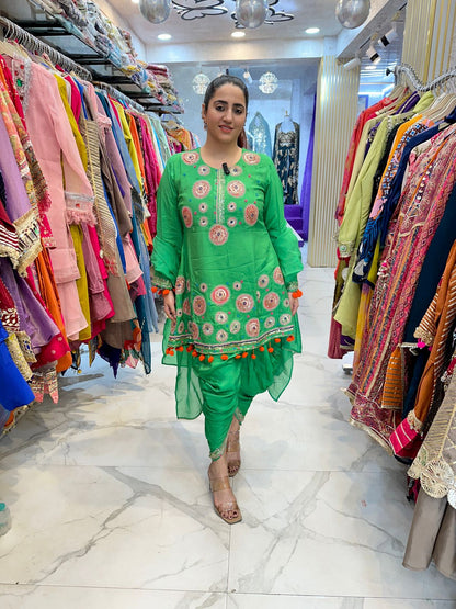 "RAAGYA" Beautiful Long Suit With Lace Work FS98