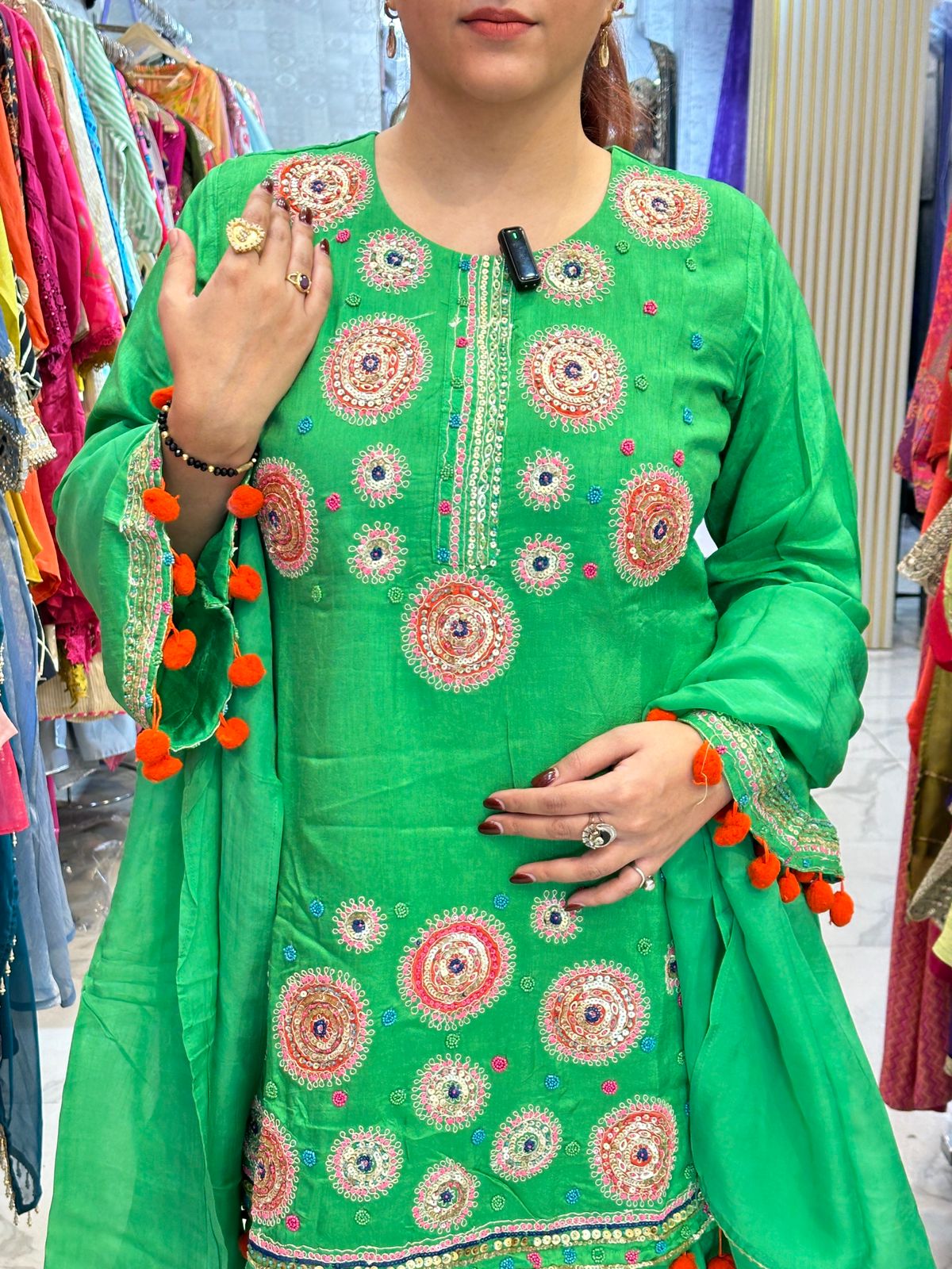 "RAAGYA" Beautiful Long Suit With Lace Work FS98