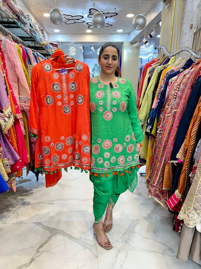 "RAAGYA" Beautiful Long Suit With Lace Work FS98